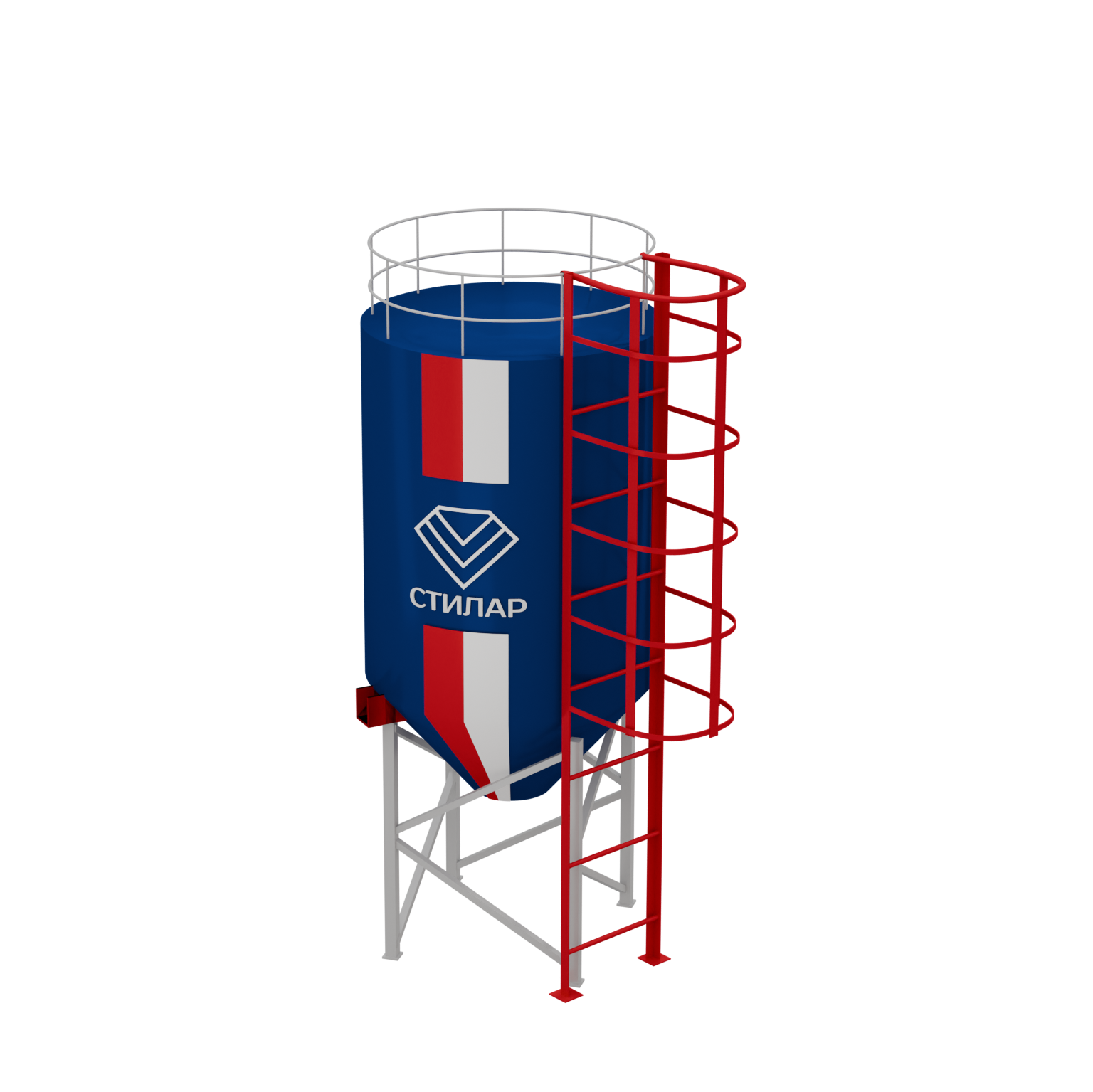 Цельносварный силос для песка 10 м³ от производителя